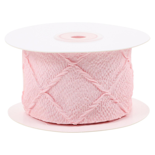 1 rulle DIY rosettband presentförpackningsband kläder tofs dekoration blomma förpackningsband (900.00X4.50X0.10CM, rosa)
