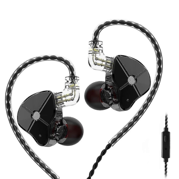 Trn St1 hodetelefoner med 1ba og 1dd, Senlee hybrid metall hodetelefoner hodetelefoner Hifi In-ear Monitor med avtakbar 2pin kabel