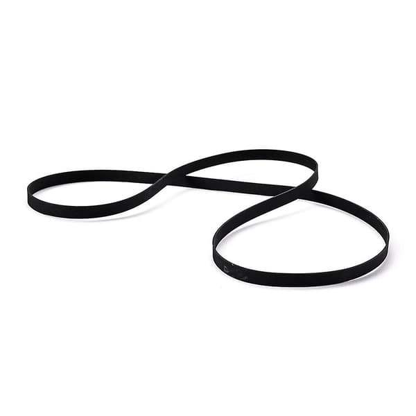 40 cm gummipladeafspillerrem (størrelse 1, sort)