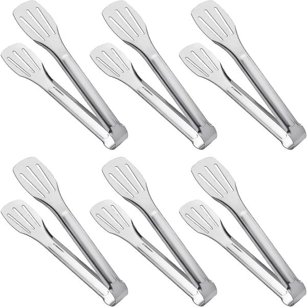 Serving Tongs Kitchen Tongs,buffet Tongs, Stainless Steel Food Tong Serving Tong,small Tongs 6 Pack (7 Inch)