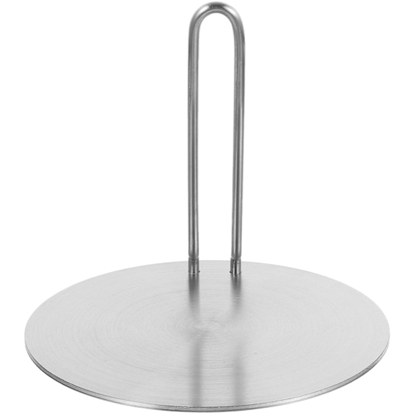 Rostfri värmeavledande induktionsplatta ledande värmeplatta spis värmeöverföringsplatta (30X17,5cm, silver)