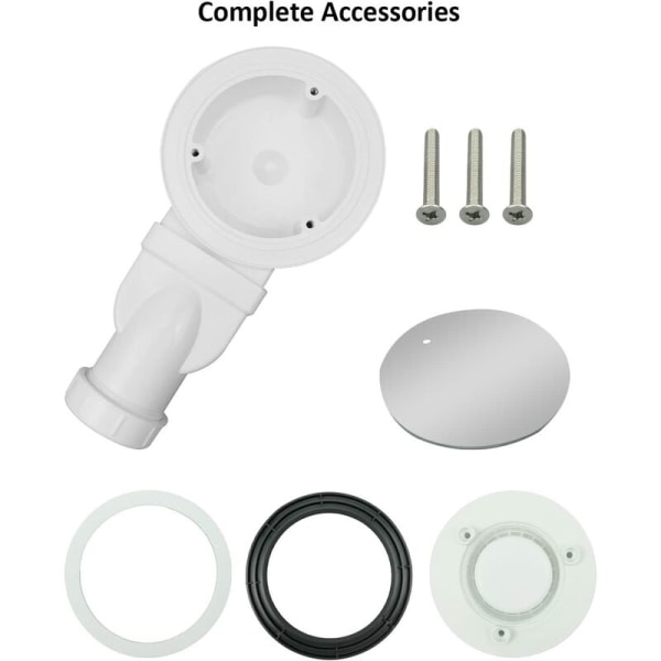 Lågprofilerad krompläterad ABS-duschsifon 90 mm smal sifon vattenflöde 32 L/min Lågprofilerad sifon Sidosifon