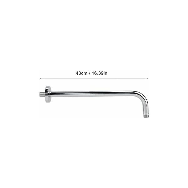 Duschhuvudarm 42CM Rostfritt Stål Sprayrör Pull Out Extender Mount Regnfall Regnarm För Badrum