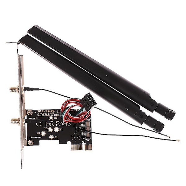 Pcie X1 Til Bcm94360cs2 Wifi Modul Trådløst Netværkskort Adapter Kort Adapter（one size）