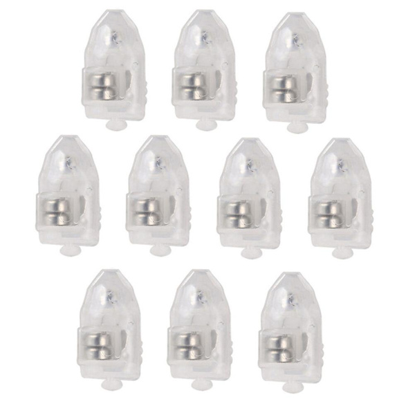 10 Super Bright Ballonglys LED Mini Festlys Papirlykter (Rød)