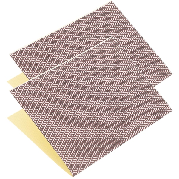 2 pakkaus tarraa hunajakennokuvioituja pitkiä tulitikkuja (21x14 cm, kuten kuvassa)