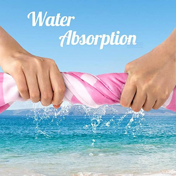 Antisandstrandhandduk, mikrofiberbadhandduk, multifunktionell och hållbar, lämplig för simbassäng, strand, vattenpark, gym, yogastudio (m)