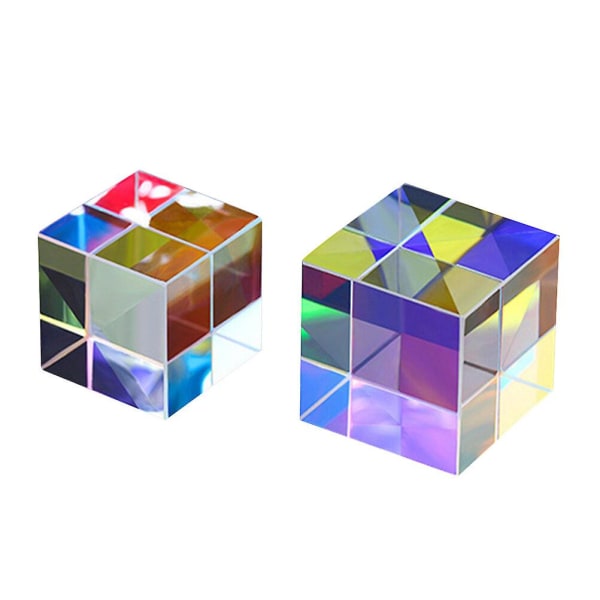 2 kpl Creative Cube Optical Prism Keinotekoinen fyysinen prisma valokuvaukseen (M, kuten kuvassa)