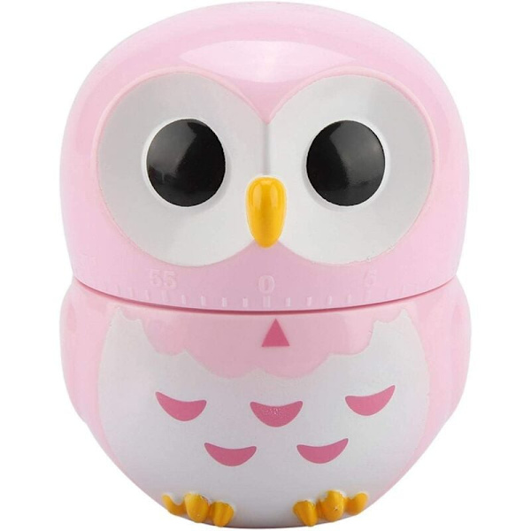 Kök Timer, 1-55 Minuter Kök Timer Ägg Timer Hög Mekanisk Timer, Rosa