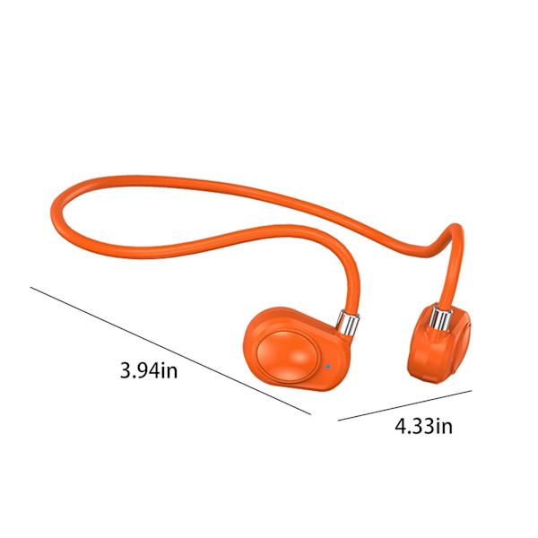 5.3 Öronhängande sportlöpning trådlöst Bluetooth-headset med stor kraft, låg fördröjning av luftledning, ingen känsla, lång 20240175（Röd）