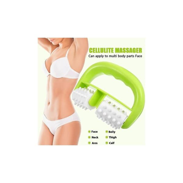 Anti-cellulitmassagerulle, kroppsrullerborste för cellulitreducerande massage (armar, axlar, skinkor, rygg, ben)