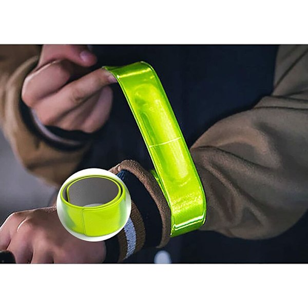 Paket Reflexarmband, Reflextejp, Reflexhandledsremmar, Reflexsäkerhetssnäpp Armband, Vår Vandring Vandring Jogging