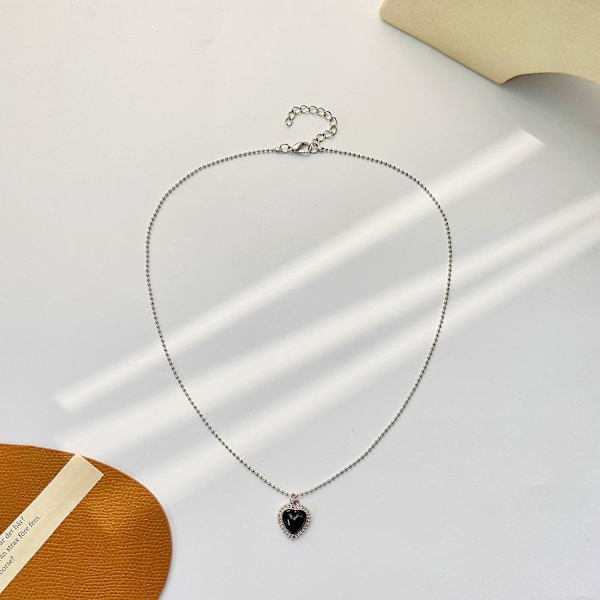 Gotisk hjerte-halskjede, hjerte-choker, gotisk smykke, Halloween-jule-valentinsdag-smykkegave til kvinner