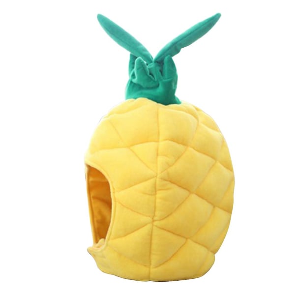 Soft Warm Pineapple Cap Fruit Plush Hats Earmuffs PP Cotton Filled Beanies For Women Adult Hat Photo Props