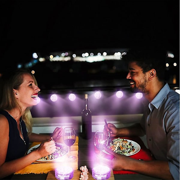 Led Damlys 13led 2pack Nedsænkelige Lys Med App & Fjernbetjening Svømning