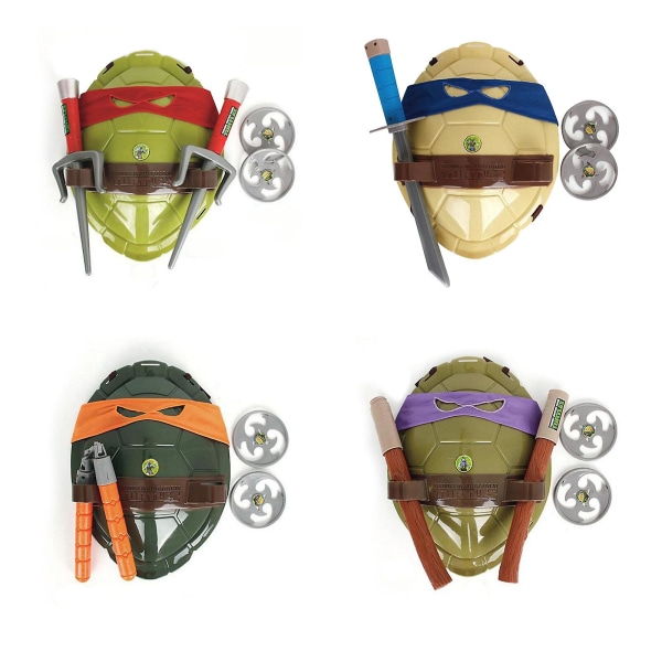 Barnens Teenage Mutant Ninja Turtles Festdräkt Ryggskal Mask Leksak orange