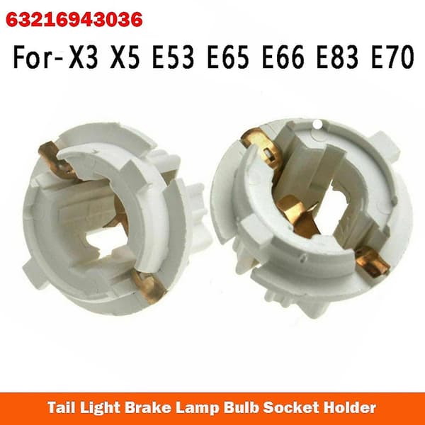 5 stk. Baklykt Bremslyslampeholder P21w Pæreholder 63216943036 Til- X3 X5 E53 E65 E
