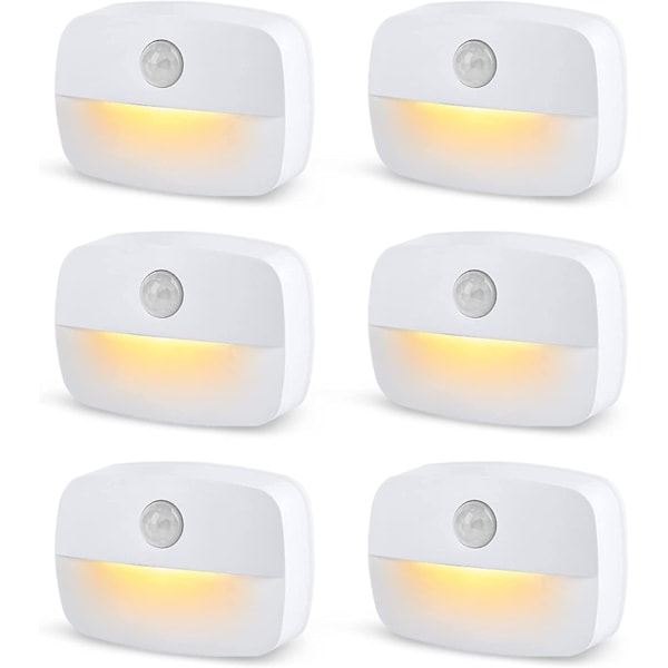 6 Pieces Of Acsergery White-hot Led Night Light With Playground, Night Light With 3m