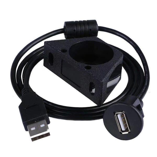 Premium USB-hane till USB-hona förlängningskabel för instrumentpanel (2 m)