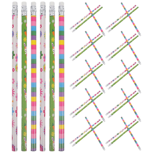 40 st söta mönstrade pennor för dagligt bruk, barnpennor, bärbara pennor för studenter (slumpmässig stil) (19X0,6CM, slumpmässig färg)