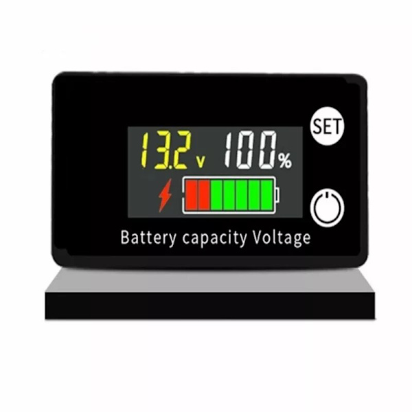 DC 8V-100V DC Batterispänningsmätare Kapacitetsindikator Effektmätare 12V 24V 48V Litiumblybatteri För 6133A LCD-batteri 1st