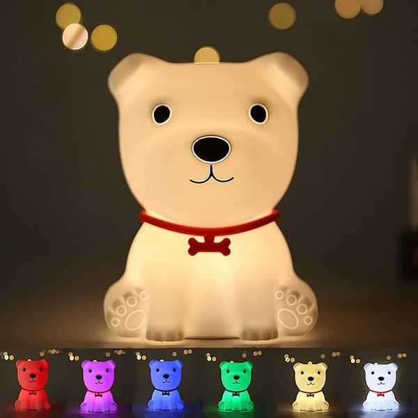 Valpenattlys, nattlys, LED-nattlysrom, USB-silikonstatisk lys