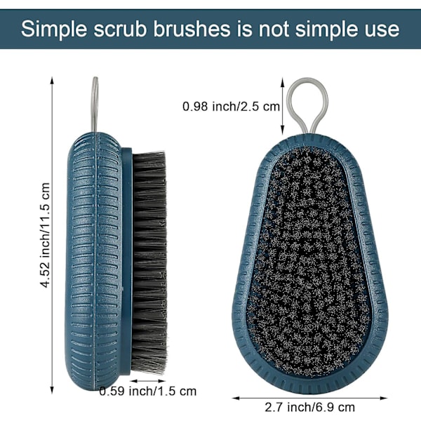 2-pack skrubbor multifunktionella mjuka skrubbor