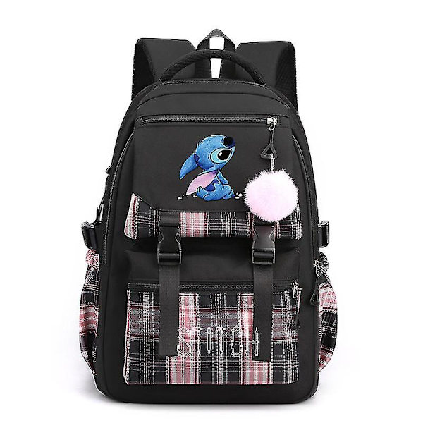 Ny Lilo og Stitch Stitch Stitch Skoletaske Student Rygsæk Rygsæk #09