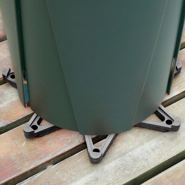 12 st Plantkrukefötter, Osynliga Blomkrukehöjare DIY Kombination Triangel Tår Pot Lyftstöd Krukväxtstativ (Svart)