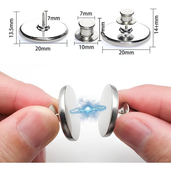 2 par magnetiske gardinholdere, magnetiske gardinholdere, gardintilbehør, gardinlodder, gardinmagneter, lækagesikker bruseforhængsmagnet