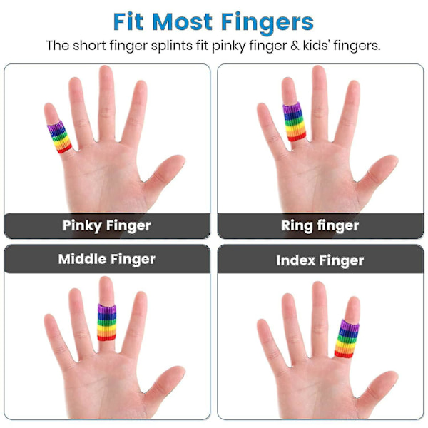 Fingerskydd, 10 st fingerhylsa, fingerskydd, elastiskt tumskydd för sport basket