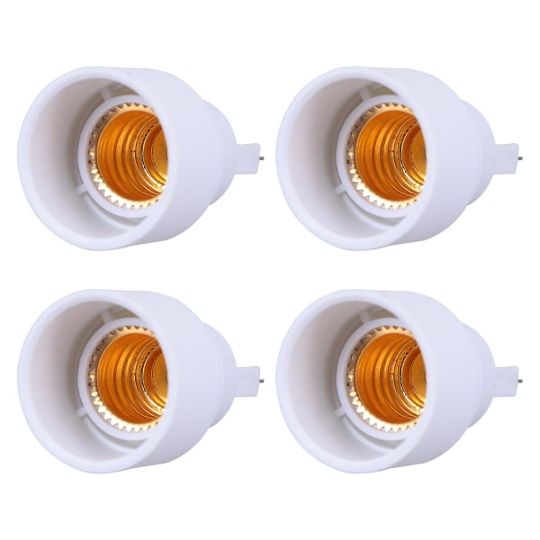 4 kpl hehkulamppusovittimen lampunpitimen muuntaja G9–E14 lampunpitimen muuntaja (4,80X2,60X2,60cm, valkoinen)