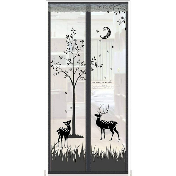 Insektsresistent självstängande magnetisk myggnät 100x210cm (39x83 tum)