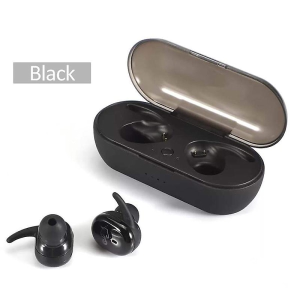 Y30 TWS Wireless headphones Bluetooth Earphone Noise Cancelling Headset Stereo Sound Music In-ear Earbuds for all smartphone（Y30 Black）