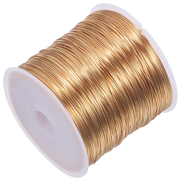 1 rulle havekobbertrådssmykker til fremstilling af kobbertråd gør det selv-håndværk kobbertråd (10.00X8.00X8.00CM, guld)