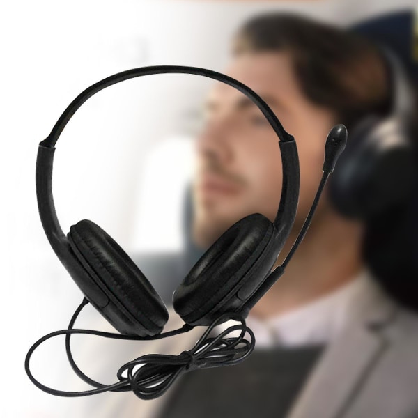 3,5 mm:n universal langalliset kuulokkeet, päähän kiinnitetyt pelikuulokkeet, joissa on selkeä mikrofoni tietokoneelle (sininen)