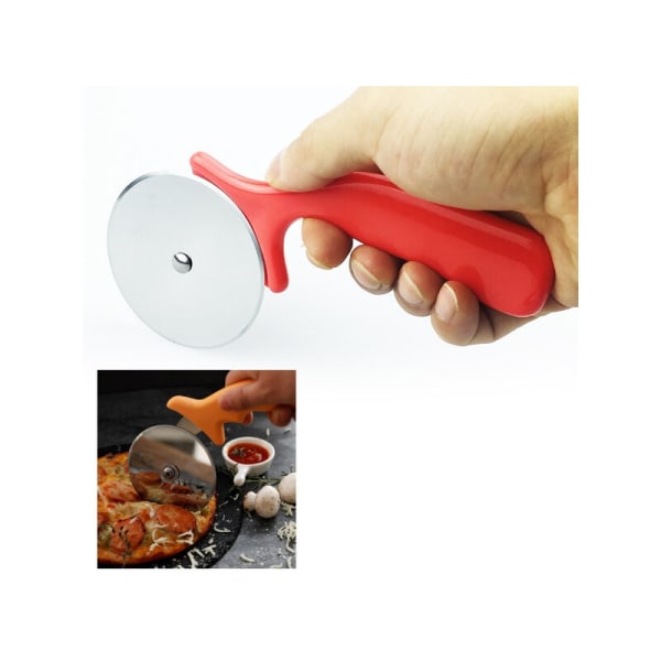 Rostfritt stål hjul slicer bakverk non-stick crepe pizzaskärare