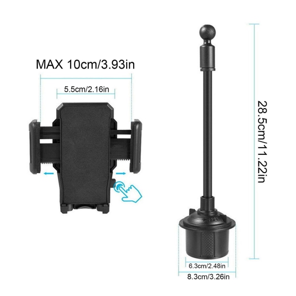 Universal biltelefonholder Kreativ sentral kontroll vannkrus for biltelefonholder, 50% tilbud