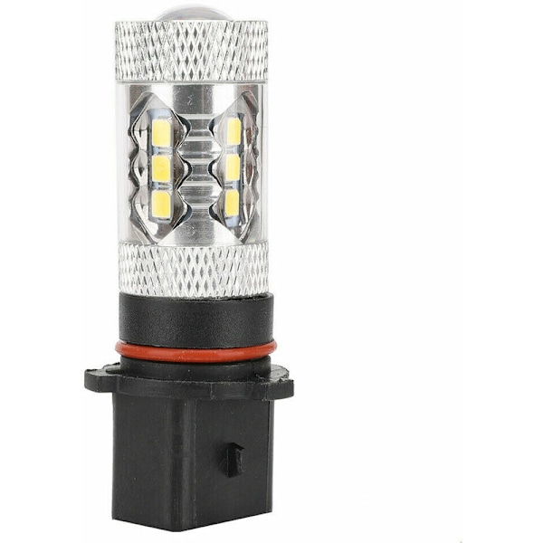 80W LED-varselljus för bilar P13W Super Bright Dimljus PSX26W med 6000K vit lins, 2 st