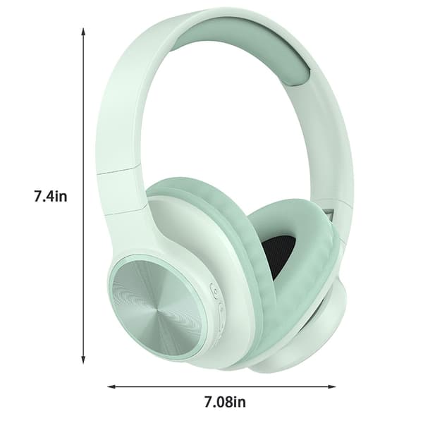 Bluetooth-headset med mikrofon Trådlöst headset med mikrofon Bluetooth 5.3 Headset 10 timmars arbetstid Brusreducerande Bluetooth-headset（Grön）