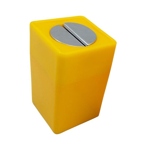 1 piece of old waste blade cutting device multi-purpose waste blade storage box (6.80X4.30X4.30CM, yellow)