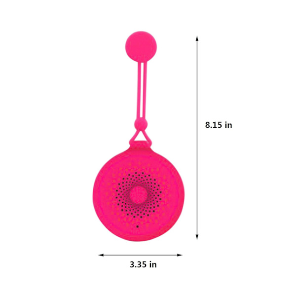 Bluetooth-duschhögtalare Handsfree-högtalartelefon med inbyggd mikrofon Dedikerad sugkopp för duschar Bluetooth 5.0 IP64（Rosa）