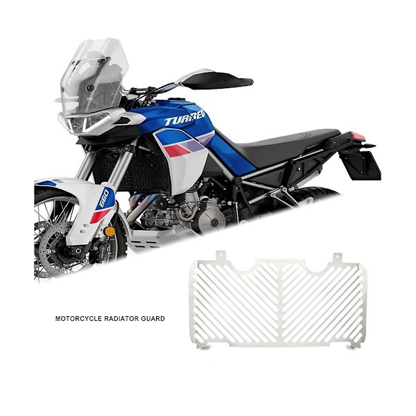Motorcykelkylare skyddsgaller galler skyddsgrill skydd för Tuareg 660 2022(silver)