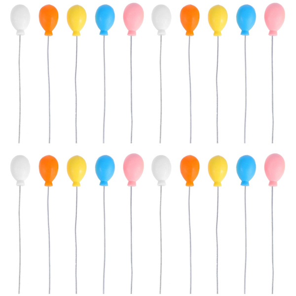 50 stk. små plastminiatyrer til barns håndverk, fehage, DIY-tilbehør (9,00 x 1,50 x 1,50 cm, flere farger)