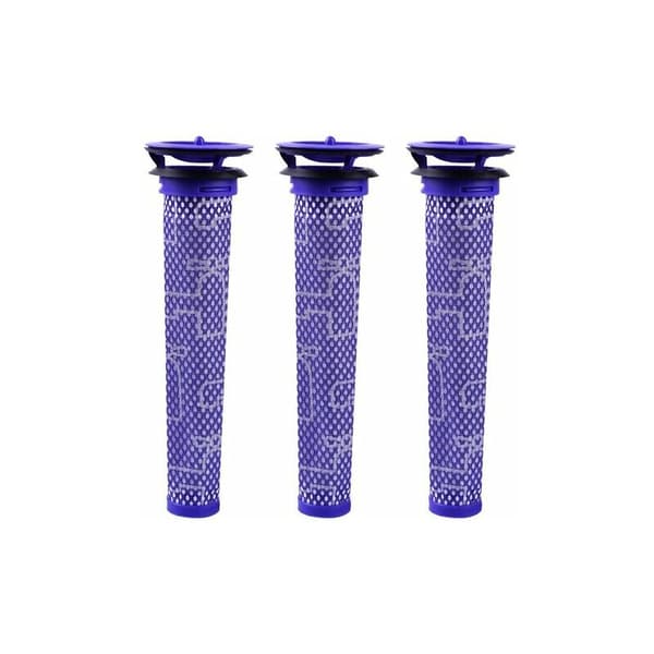 Filter för Dyson V8 V7 V6 DC62 Dammsugare DY-965661-01, Keepow® Blå Standard Material Mix Filter, 3-pack
