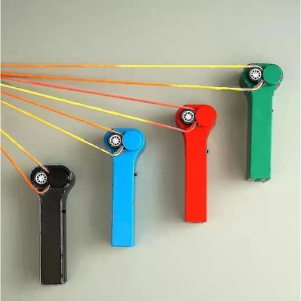 Zipstring Reb Propeller Launcher Elektrisk Streng Legetøj（Sort）