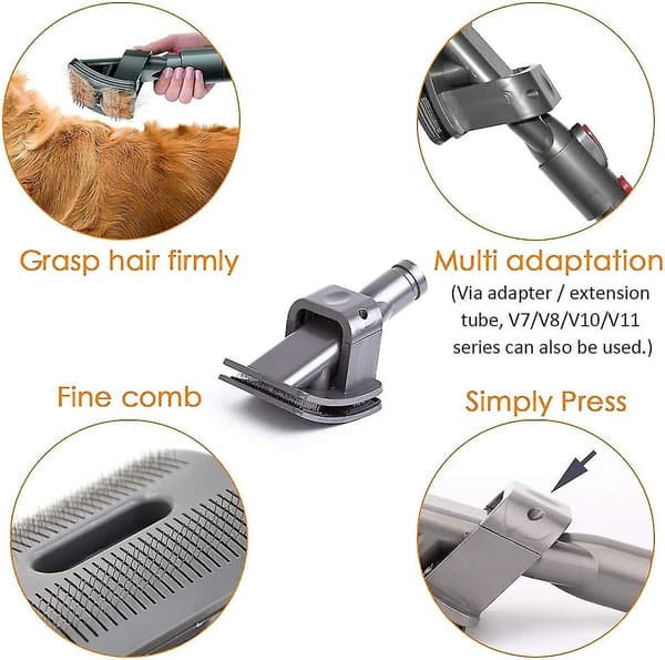 Hundborste för Dyson V6 V7 V8 V10 V11 Medium/lång Borstborste