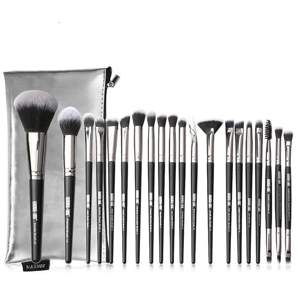 20 st makeupborstar (svart)