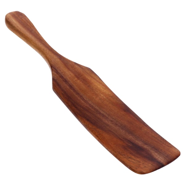 Bärbar köksspatel med långa handtag non-stick kokkärl träspatel (28X5,2 cm, som visas på bilden)