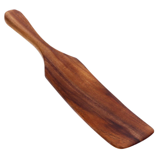 Bærbar lang håndtag køkkenspatel non-stick køkkengrej træspatel (28X5.2cm, som vist på billedet)